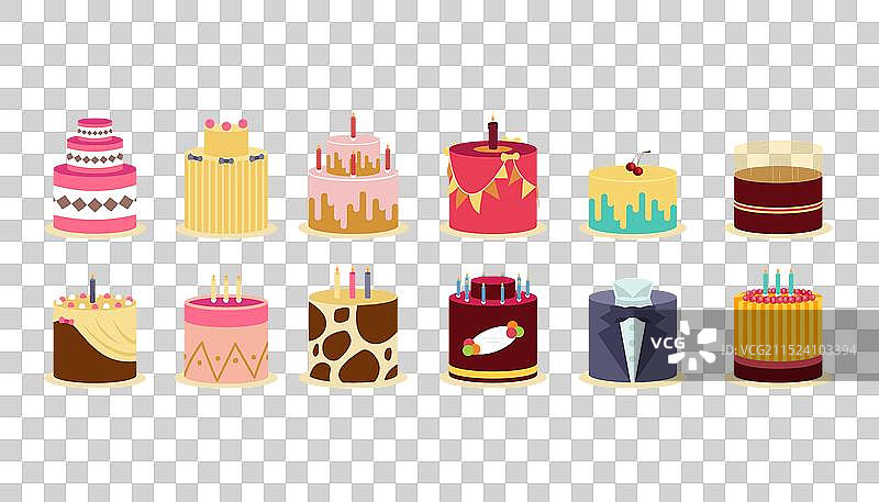 卡通生日蛋糕图片素材