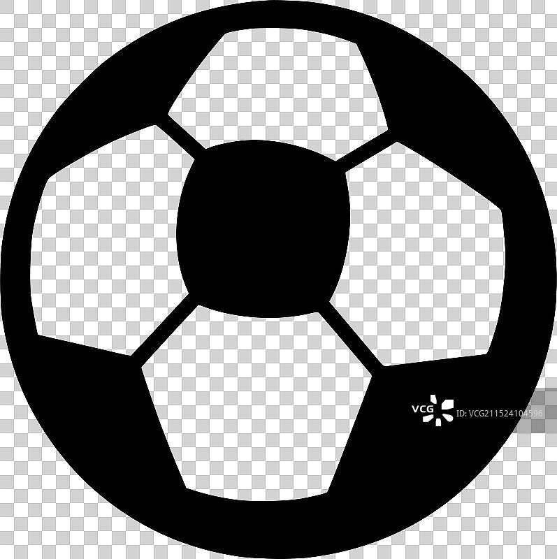 足球 - 简约剪影图片素材