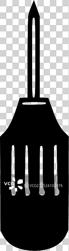 螺丝刀黑白隔离图标图片素材