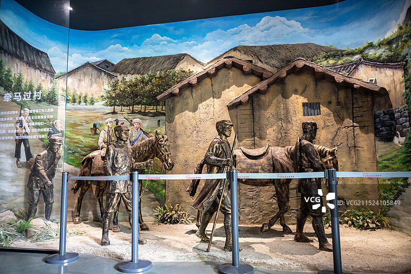 淮安苏皖边区政府旧址陈列室的展览实物照片图片素材