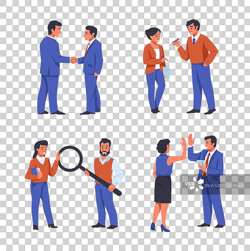 商人签署合同协议人物图片素材