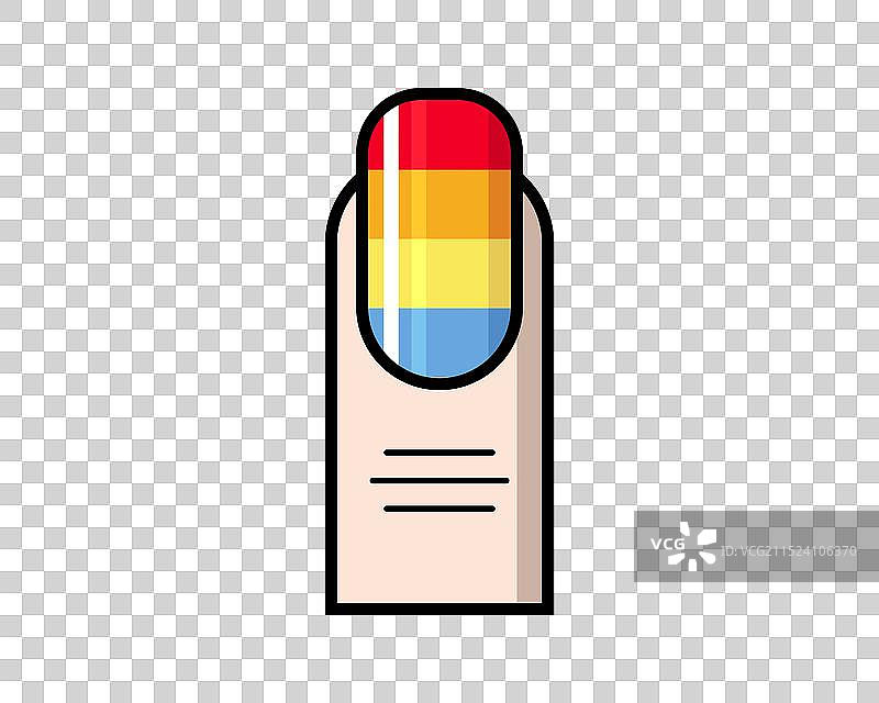 极简设计美甲指甲油瓶图片素材