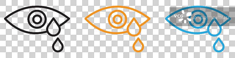用于Web App UI的哭泣Logo集合图片素材