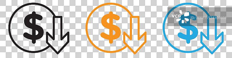 Web App UI成本降低Logo集合图片素材