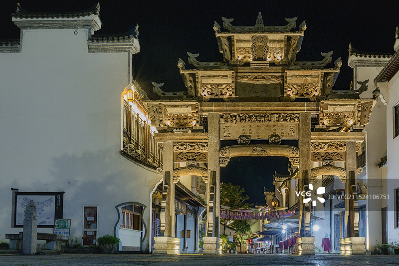 杭州千岛湖乐水小镇.文渊狮城景区图片素材