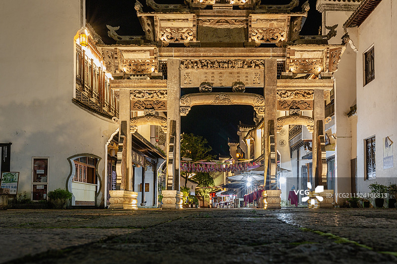 杭州千岛湖乐水小镇.文渊狮城景区图片素材