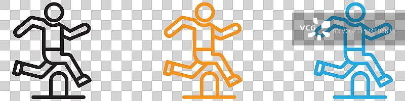 网页应用障碍赛标志图片素材