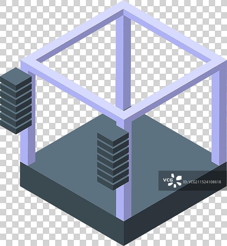 带有灯光的空旷现代舞台结构图片素材