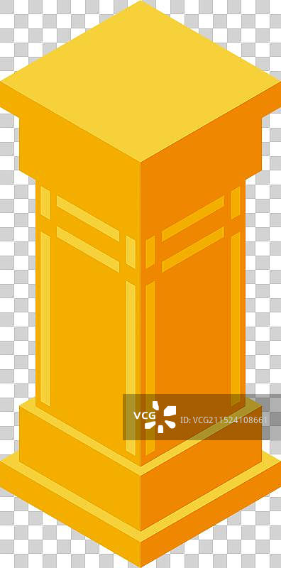 象征力量的金色柱子图片素材