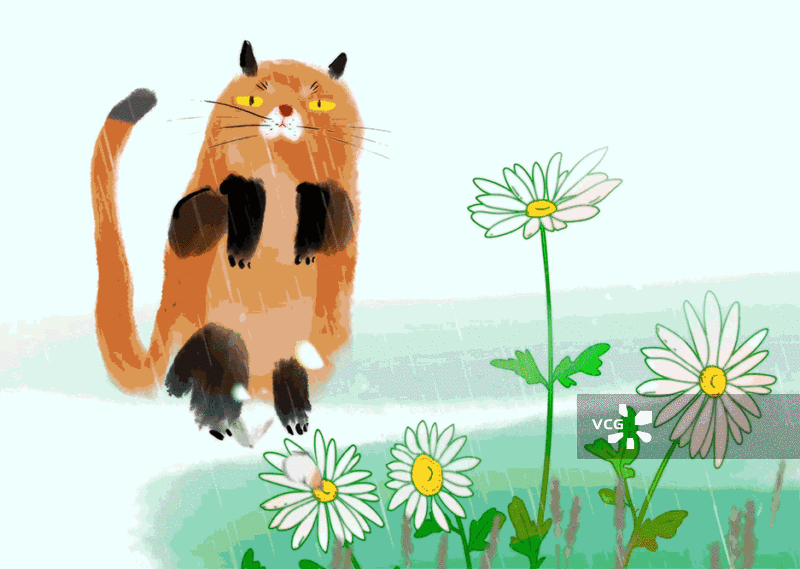 水墨动画艺术大自然里的动物们系列插图图片素材