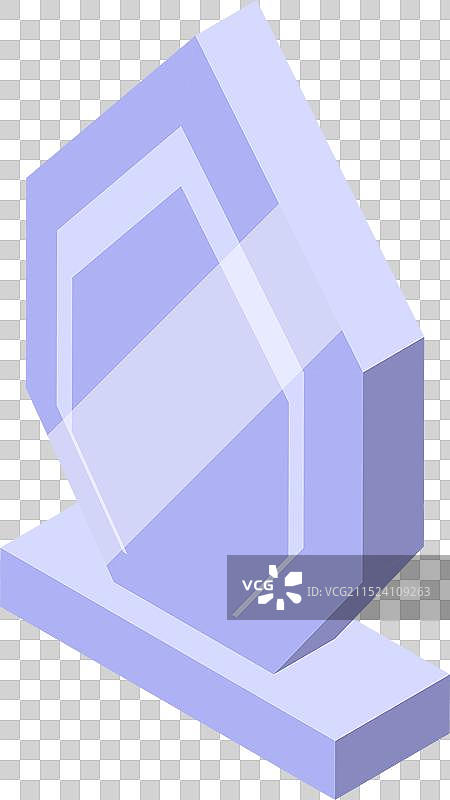 现代空白奖杯立在基座上图片素材