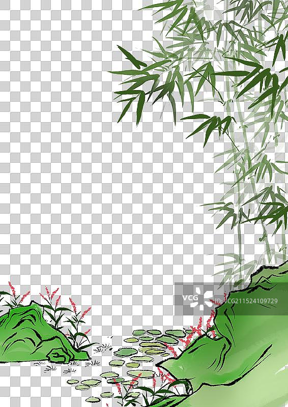 竹子，竹林，竹，风景，中国风，水墨，设计，元素图片素材