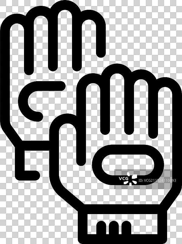 提供安全保护的工作手套图片素材