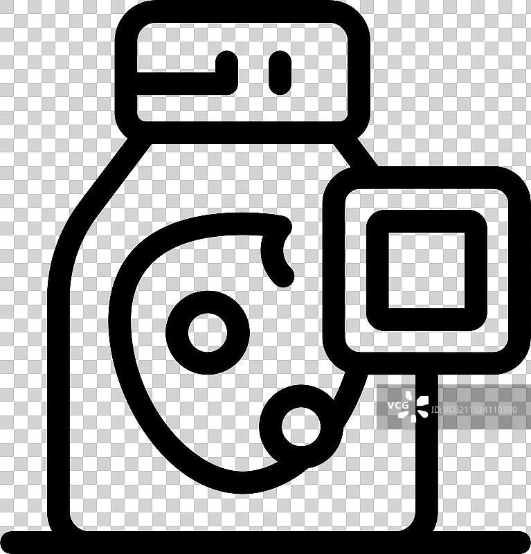 带有方形标志的运动营养品容器图片素材