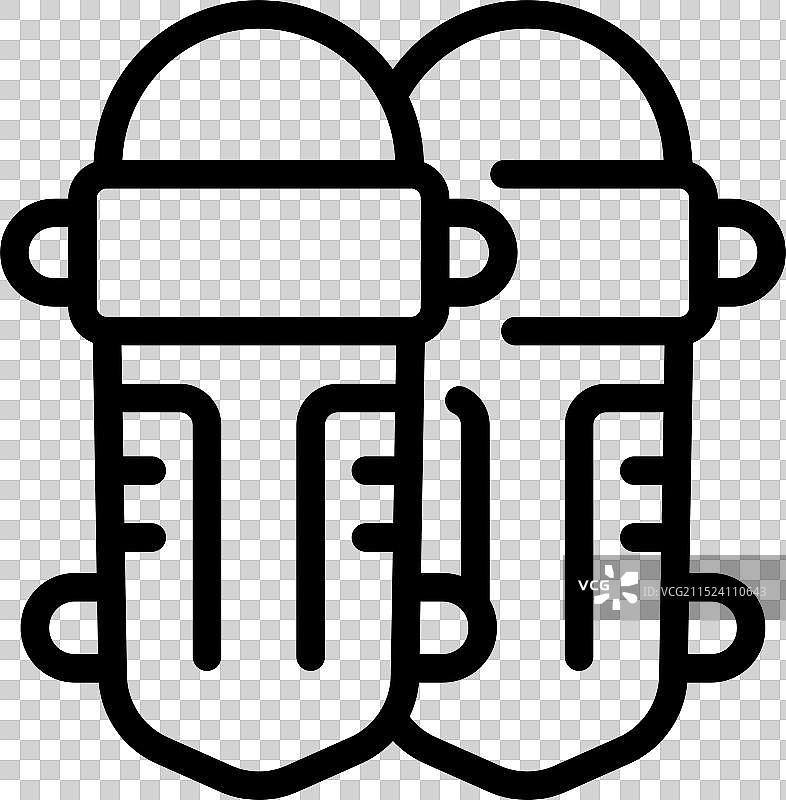 运动员佩戴现代护胫以进行保护图片素材