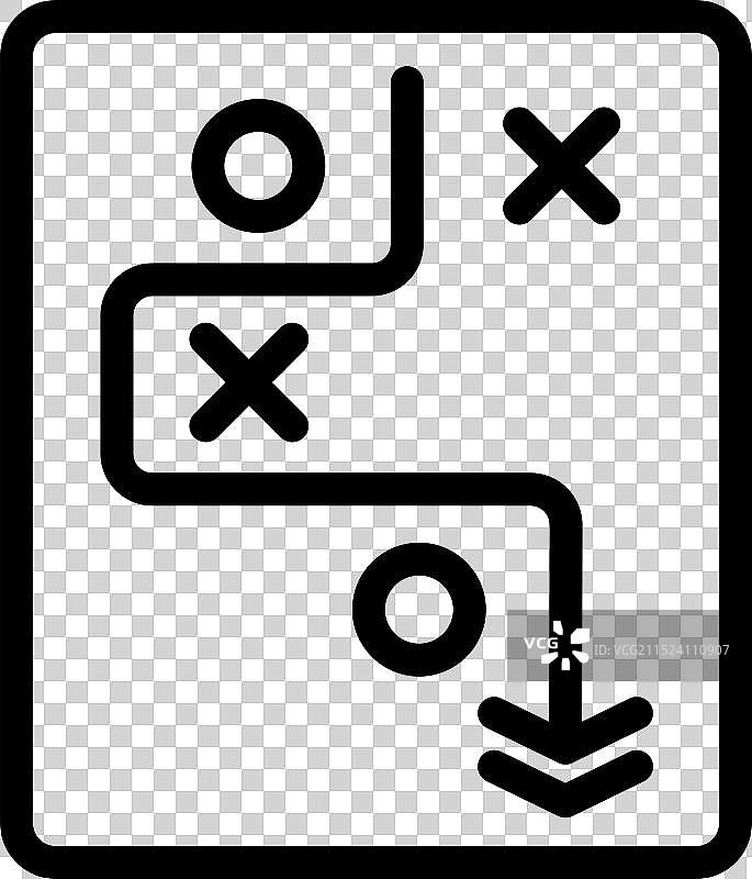 显示正确和错误路径的算法图片素材