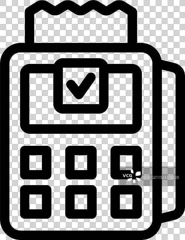 显示成功交易的支付终端图片素材