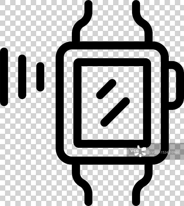 接收无线信号的智能手表图标图片素材