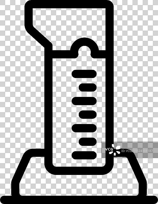 带支架的化学量筒图片素材
