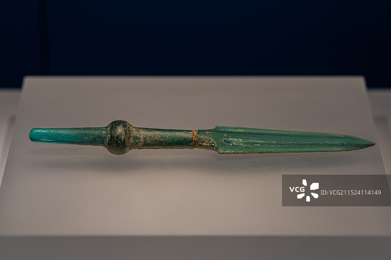 湖南博物院琉璃矛图片素材