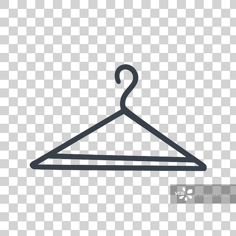 简约涂鸦风格的衣架图片素材