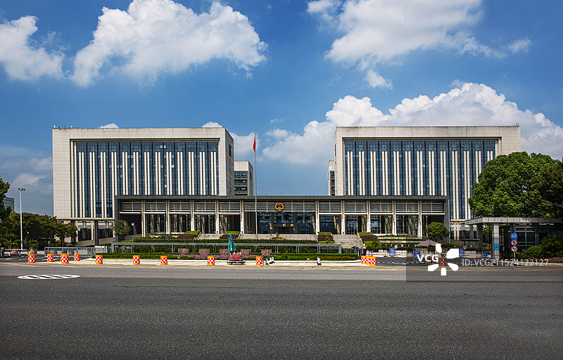 浙江绍兴，绍兴市人民政府大楼。图片素材