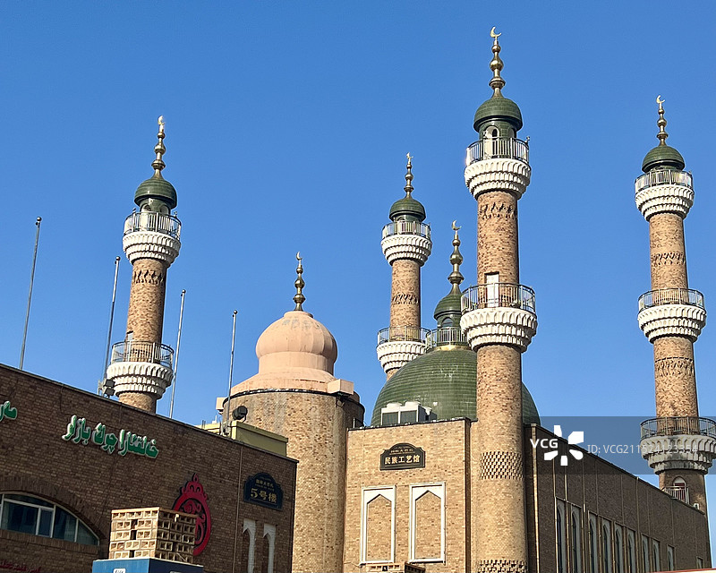 乌鲁木齐新疆国际大巴扎景区图片素材