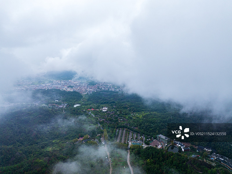 金华永康方岩风景区自然风光图片素材