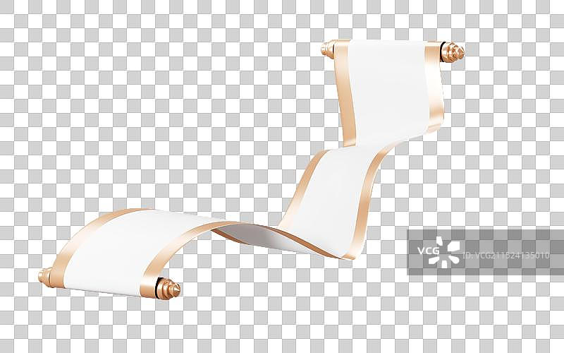 中国风空白古风卷轴3D渲染图片素材