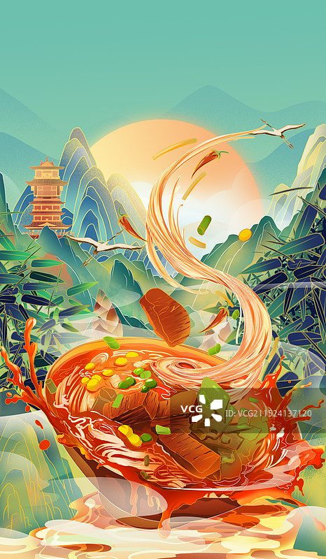 广西螺狮粉图片素材