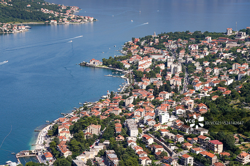 黑山 科托尔 古城 亚得里亚海 科托尔湾 海港图片素材