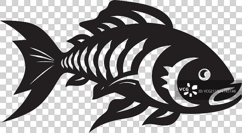 淡水鱼河流标志图片素材