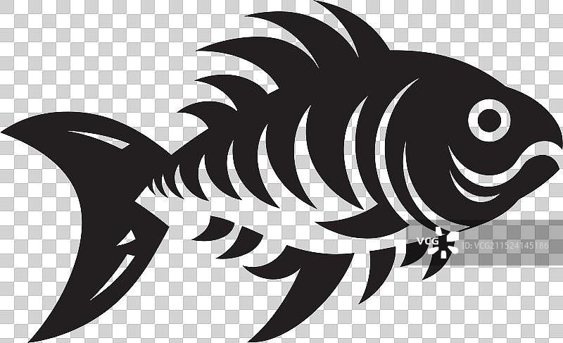 淡水鱼河流标志图片素材