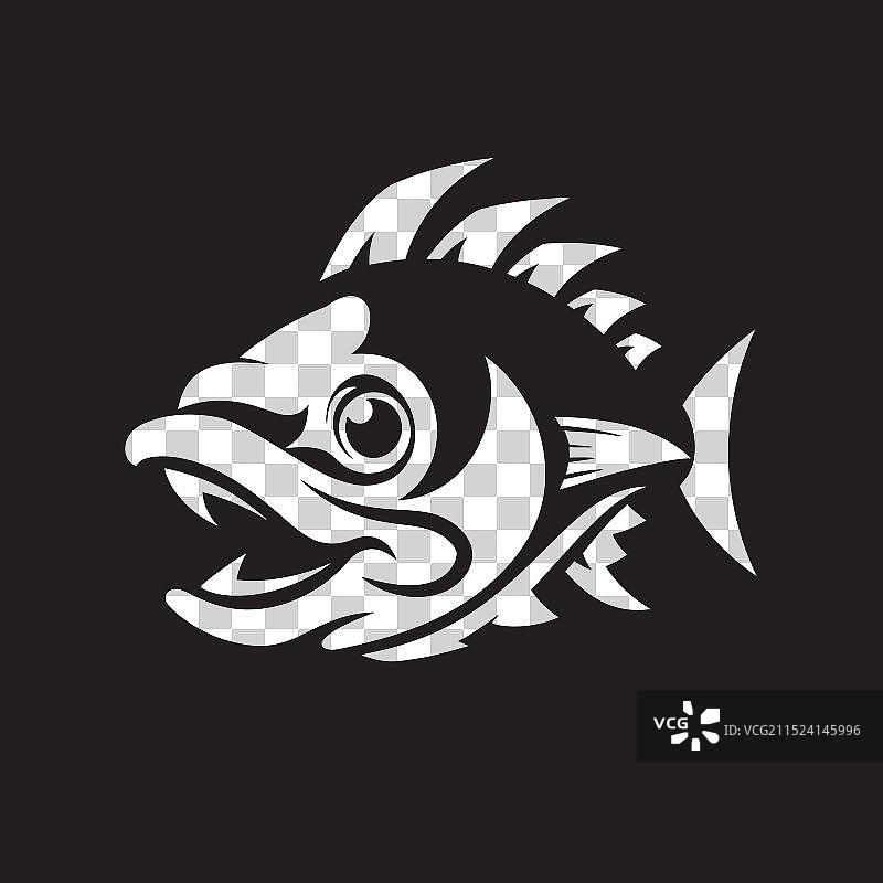 河流鱼淡水logo设计图片素材