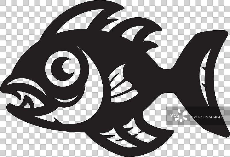 小溪芭蕾舞中的宁静鱼苗标志图片素材