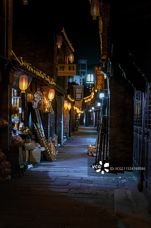 兴化老街小巷图片素材