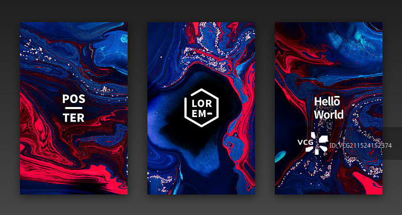 自然抽象流体艺术装饰海报图片素材