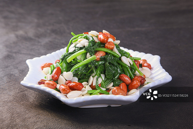 凉拌菠菜图片素材