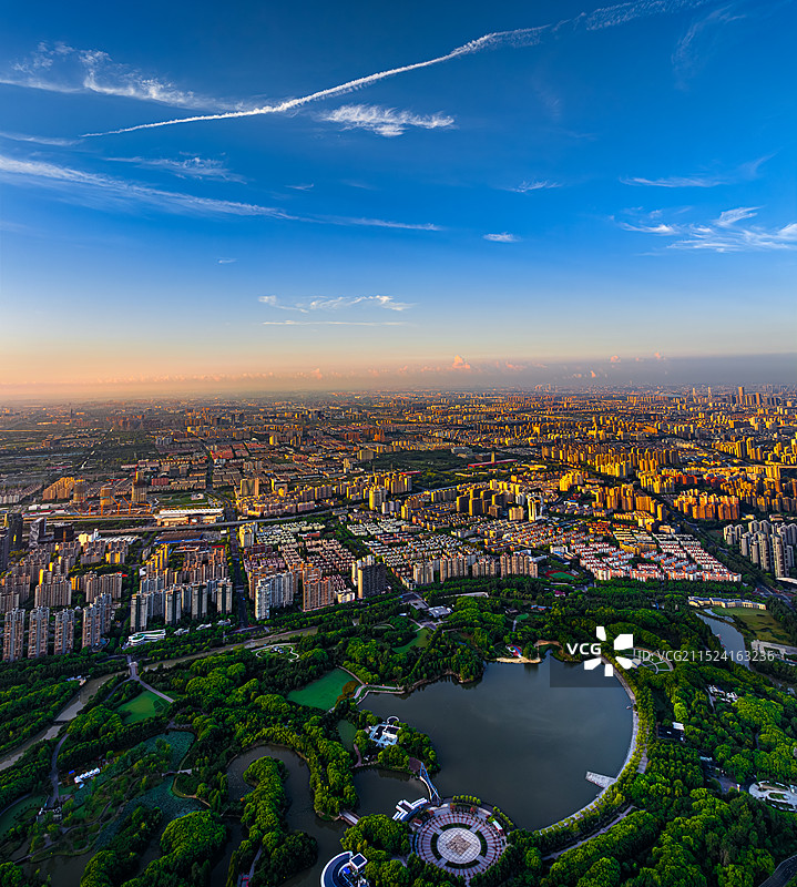 花木社区 世纪公园 镜天湖 创新之城、人文之城、生态之城 全景航拍上海浦东开发开放 人民城市图片素材