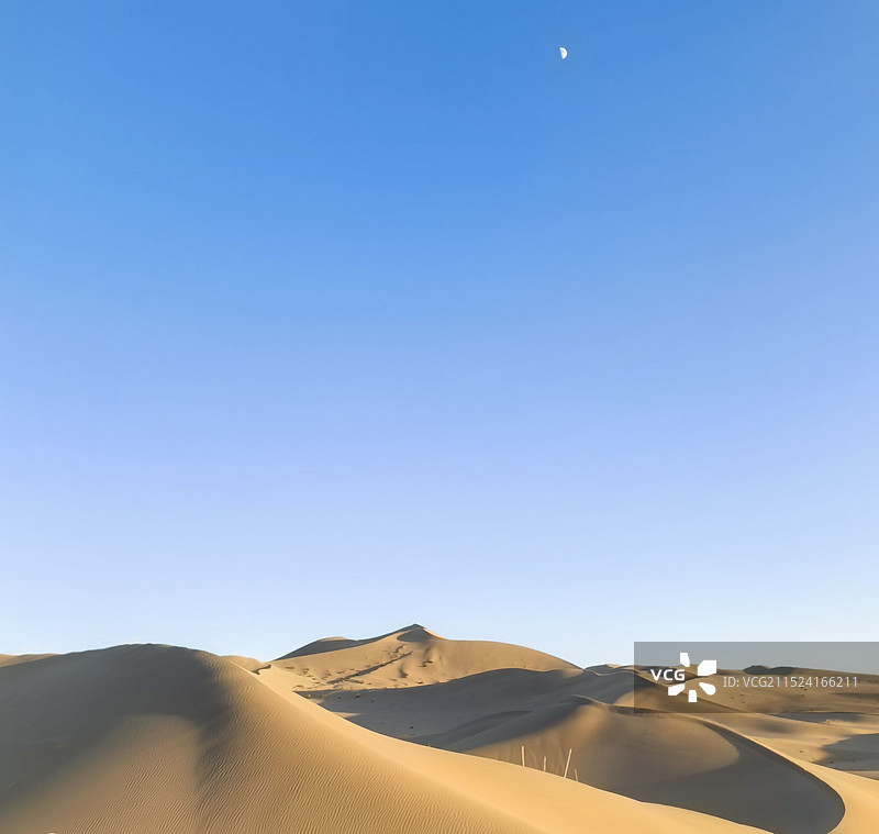 大漠孤月图片素材