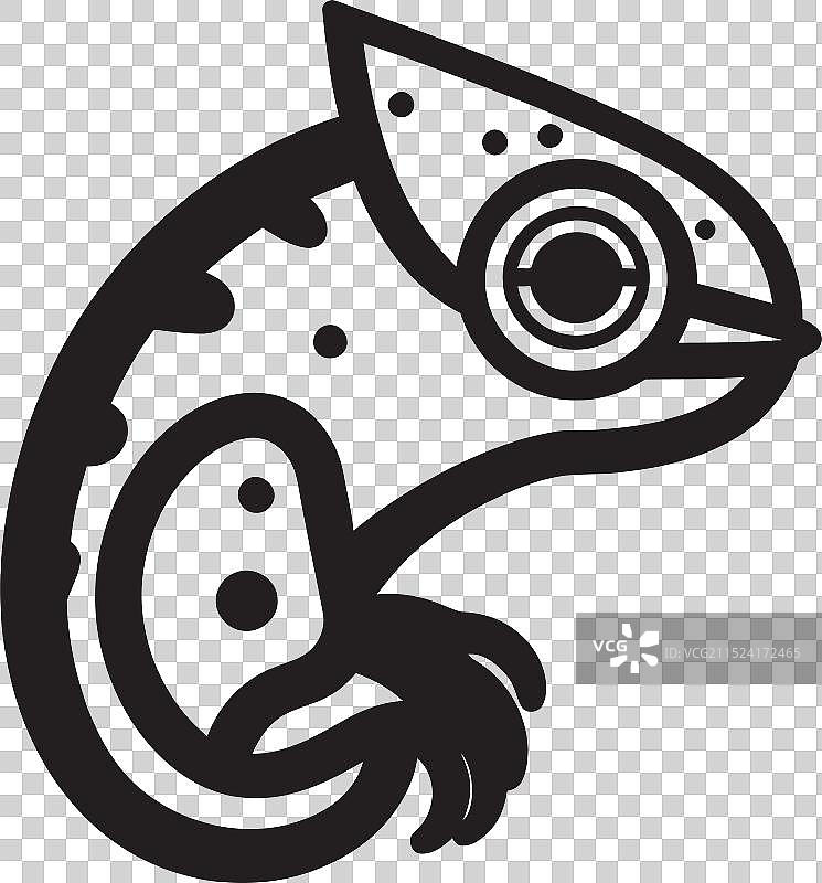 阴影中的变色龙图片素材