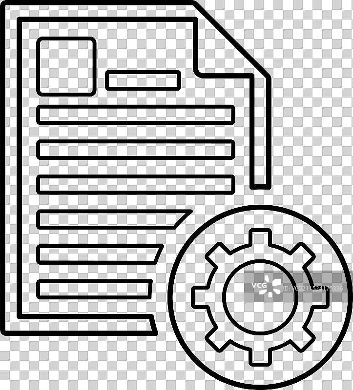 文章营销图标轮廓图片素材