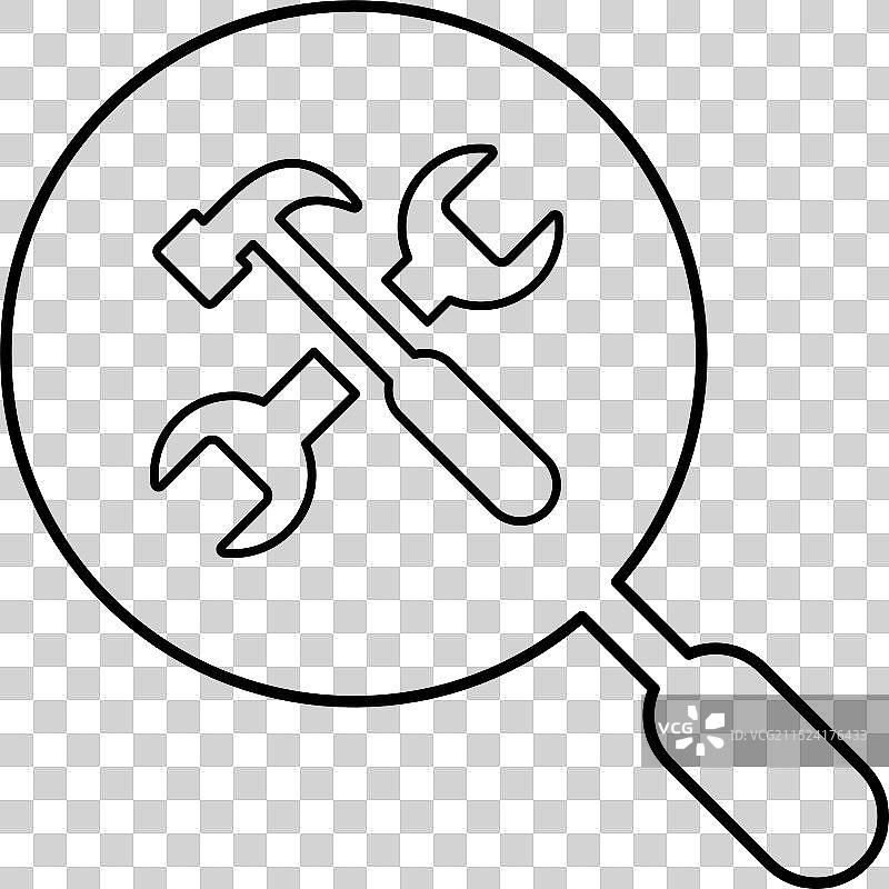 维护图标轮廓图片素材