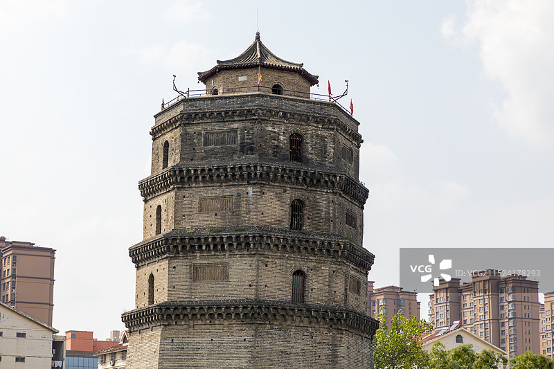 山东巨野县永丰塔，宋代，全国重点文物保护单位图片素材