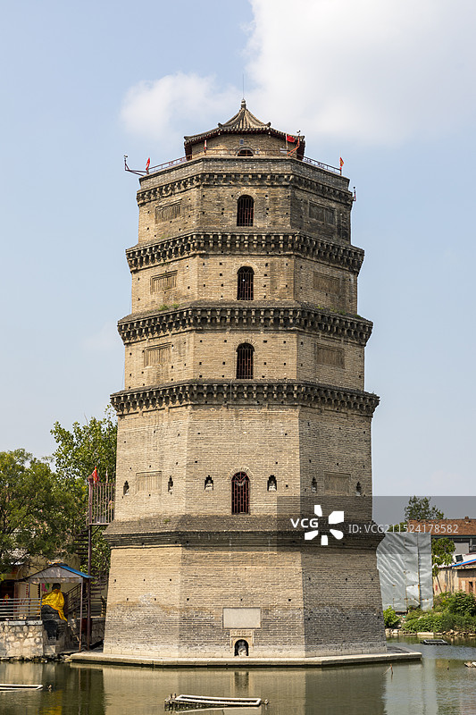 山东巨野县永丰塔，宋代，全国重点文物保护单位图片素材