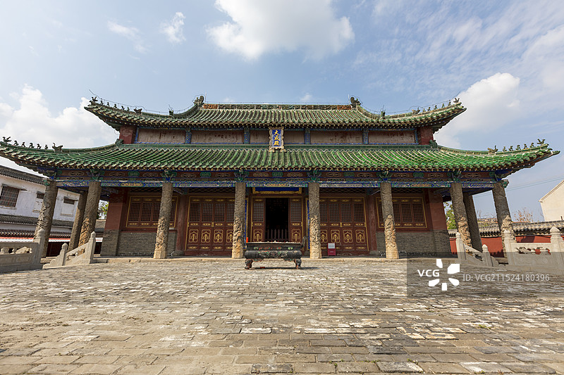 山东巨野县文庙大成殿，全国重点文物保护单位图片素材