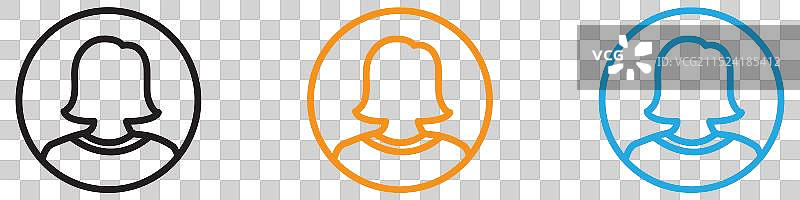 女性头像图标Logo合集（网页用）图片素材