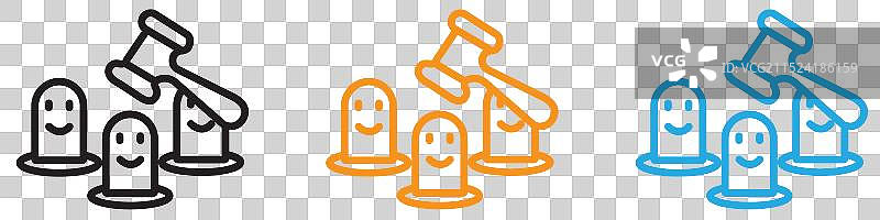 用于网络的打地鼠游戏图标Logo合集图片素材