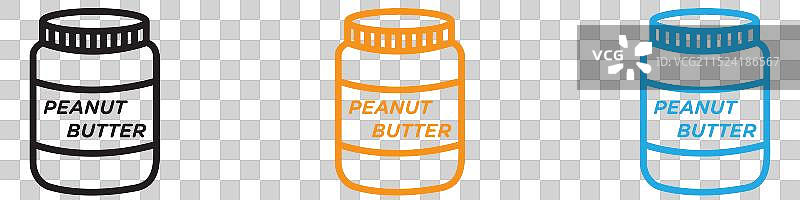 用于网络的花生酱图标标志集图片素材