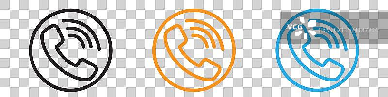 网页应用程序用户界面电话图标标志合集图片素材